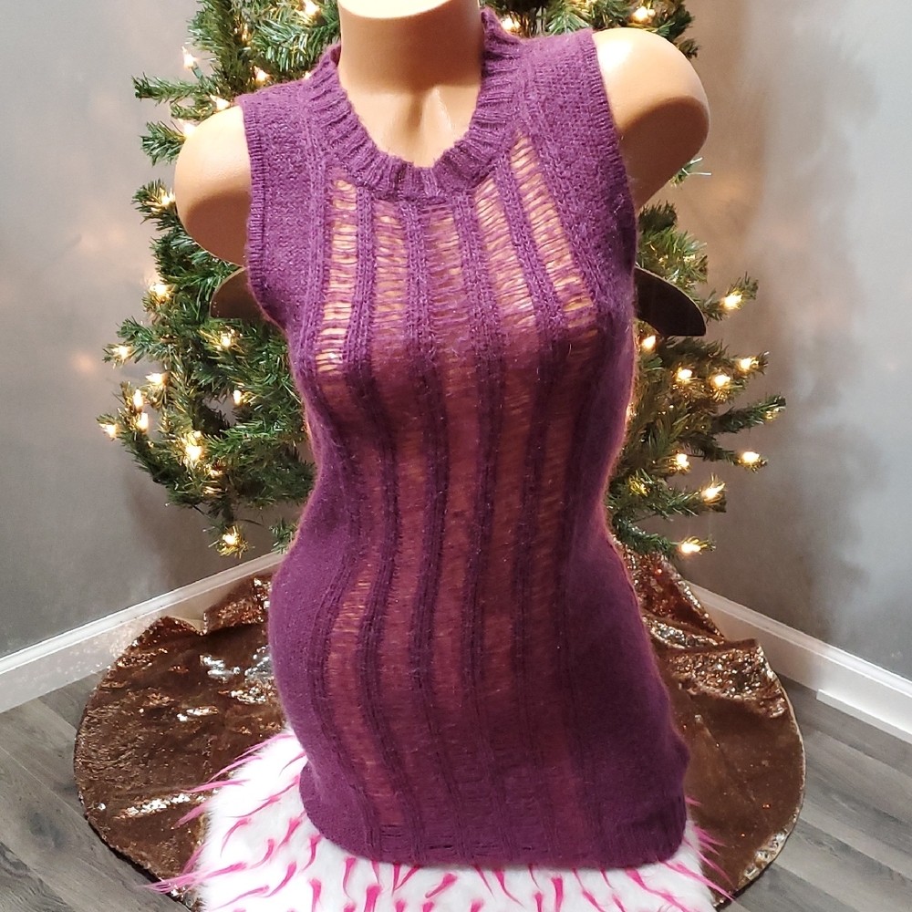 Forever 21 mohair cut out sweater dress M NWOT
